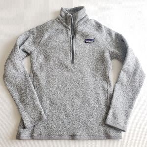 Gray Patagonia 1/4 zip better sweater